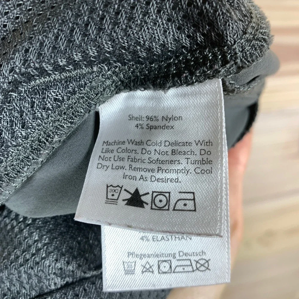 Eddie Bauer Travex Pants Womens 10‎ Gray Cropped Hiking Stretch Cargo Gorpcore